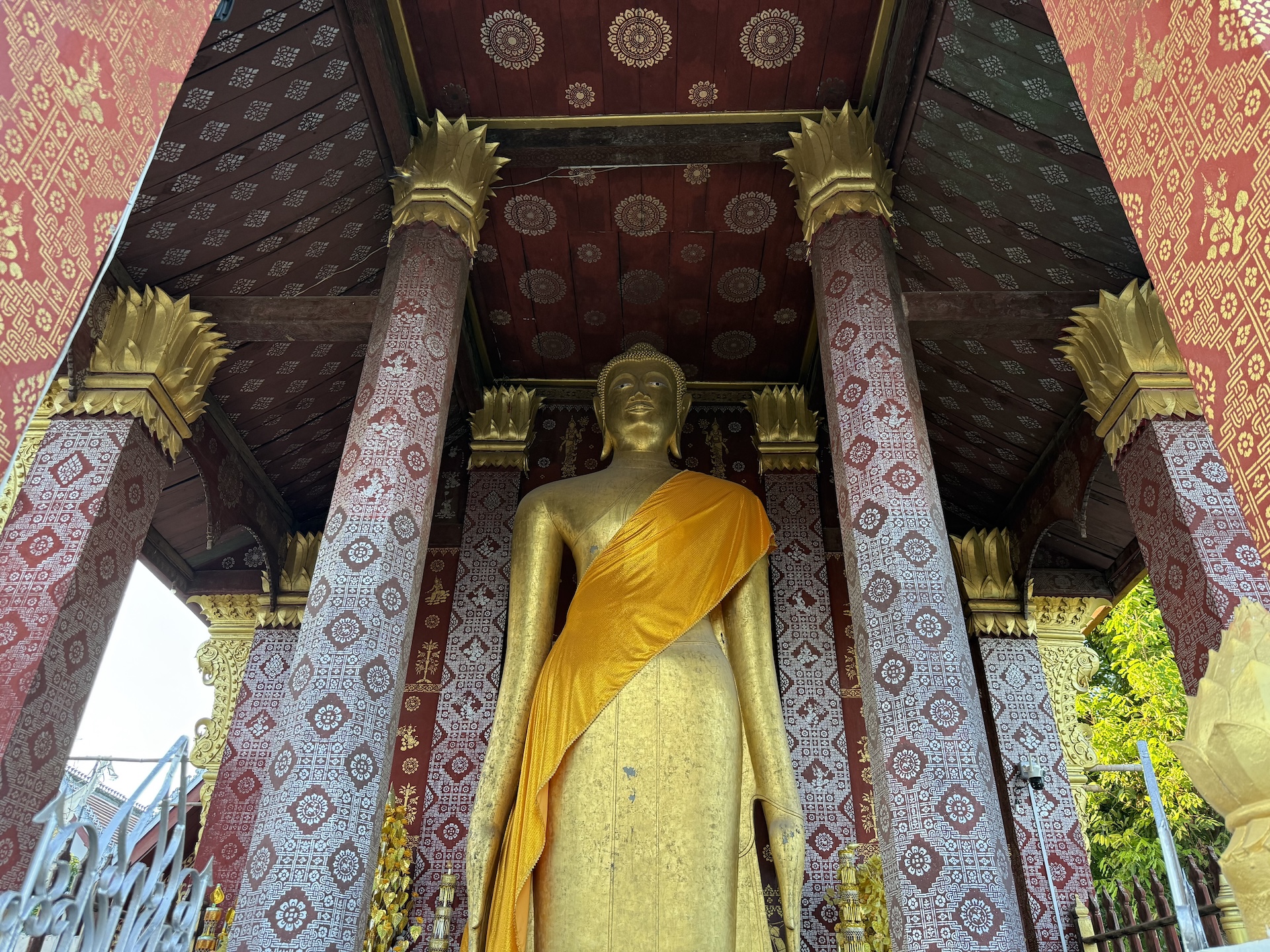 Beeld in tempel in Luang Prabang
