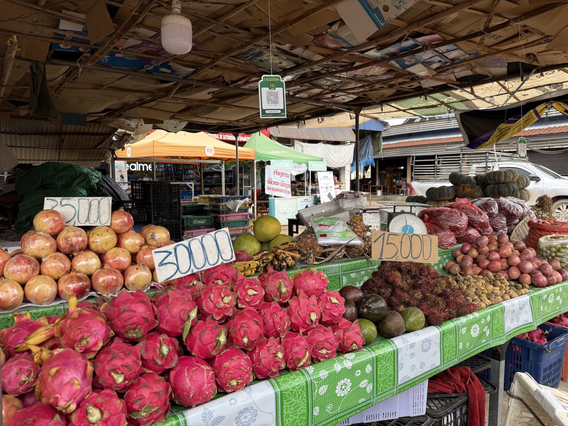 Marktkraampje onderweg