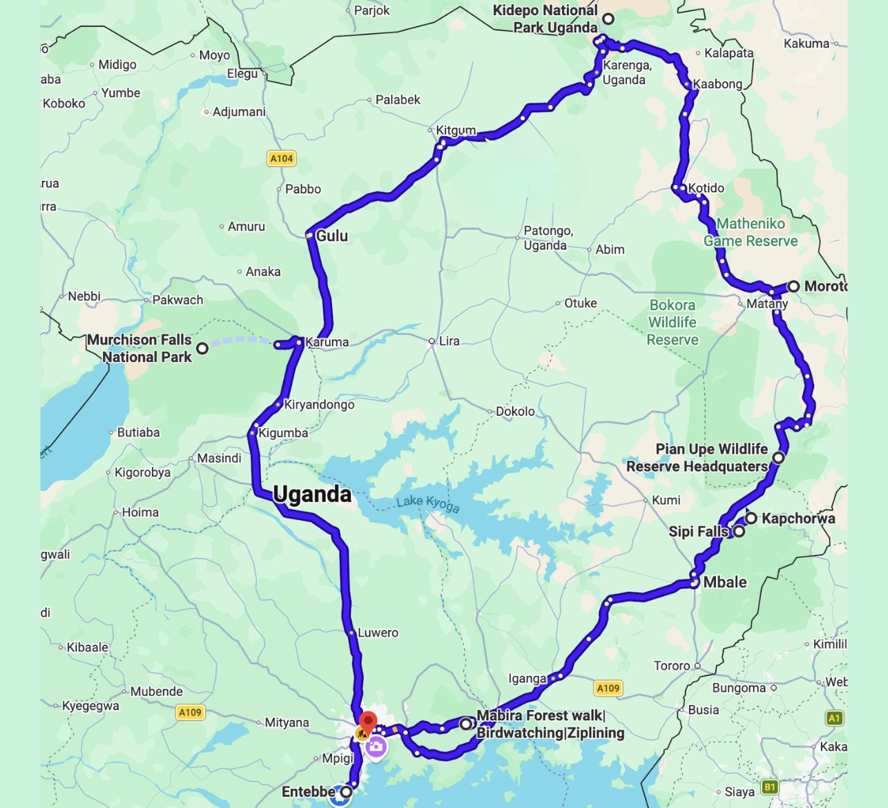 Individueel 14 dagen oost Oeganda